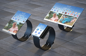 A smartwatch that unfolds into a smartphone